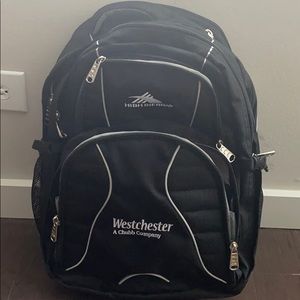 HIGH SIERRA SWERVE BACKPACK (Black). BARELY USED!!